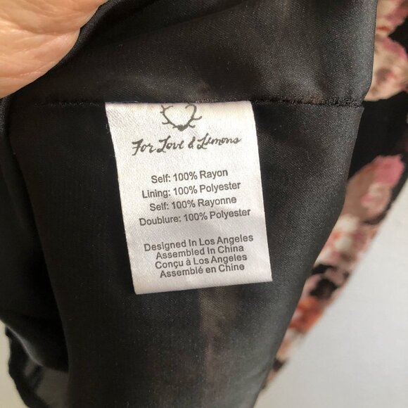 FOR LOVE & LEMONS Autumn Maxi Dress Midnight Floral Size Small - Picture 11 of 13